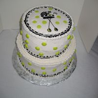 Polka Dot Baby Shower Cake Finally, a cake that I had fun doing again!!!