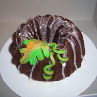 Fall Cake This is a Chocolate Pumpkin Spice Cake with walnuts, a lemon glaze, and fondant accents. It was super yummy!