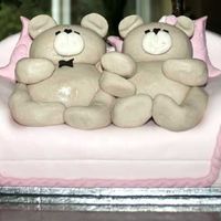 Teddy Bears I made this one for my daughters 1st birthday. Shown on photo is top layer only. It was a marble cake.