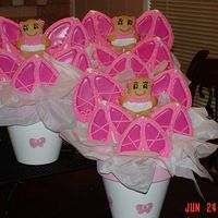 Bear Ballerina Cookies Ballet slippers image on a heart shape cookie, teddy bear ballerina