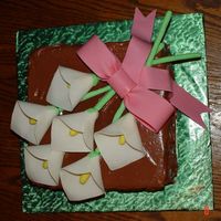 Calla Lillies gum paste, calla lillies, 8 in square cake