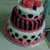 Birthday Cake My sisters Birthday cake - All butter cream