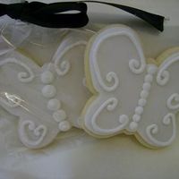 Butterflies Sugar Cookie Favors. Fondant with RI decoration.