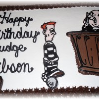 Cake For The Judge White cake with fbct