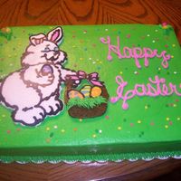 Bunny Cake White cake with bc frosting