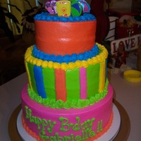 Beach Cake white cake all done in bc