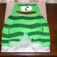 Brodee request from a friend's friend for her son's 2nd birthday. He loved it and went crazy when he saw it. Vanilla pound cake w/ BC...