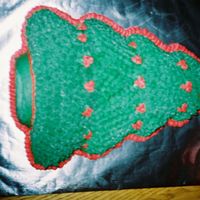 Christmas Tree Completed in Buttercream icing