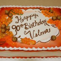 Fall 90Th Decoration based on a book by Roland A. Winbeckler. Buttercream.