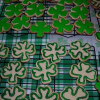 St. Patrick's Day Cookies Originally these were supposed to be a bit more detailed and completely filled in but I lost all my drive by the end of a looong day. They...