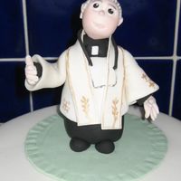 Fr Dominic Cake made for local priest who was moving to another parish. I always have such a laugh when I'm doing figures, especially when I do...