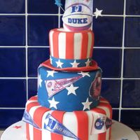 'play Ball' Cake made for a friend whose husband is American. They're having a 'play ball' themed party today to celebrate! Thanks to...