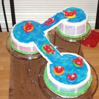 Elmo Waterslide Another view of the waterslide. BC icing with MMF Elmo