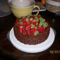 Mom's Birthday I made this for my mom's bithday, it was vanilla cake with chocolate frosting. It was my first time trying the basket weave, it was...