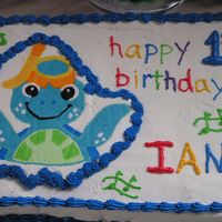 Baby Einstein Buttercream Transfer This is my first FBCT. I had a horrible time icing the cake. I have made this recipe a million times, but this time I had a ton of crumbs....