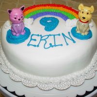 Rainbow Birthday Cake I made this for a friend's little girl. The nail polishes made great decorations and were an added bonus Birthday gift.