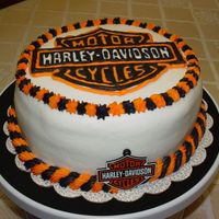 Harley Logo Cake 