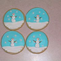 Snowmen Cookies Butter cookies with RI details. Snowflakes are sprinkles. Thanks for looking!