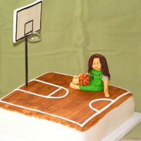 Basketball Birthday This cake was for one of my daughter's birthdays. She had just finished a season of Upwards b-ball and wanted her cake to be b-ball...