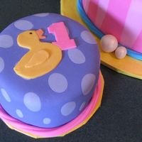 Just Ducky Smash Cake Smash cake to go along with the Just Ducky birthday cake. Both cakes match the partyware from Oriental Trading Company. While the big cake...