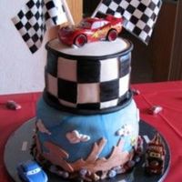 Cars Cake This was for my son's birthday. It was a joint party for my daughter, so I did another cake the same day (mermaid cake in my pics). I...
