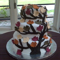Maple Tree wedding cake
