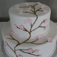 Blossom.jpg Cherry blossom wedding cake.