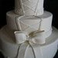 Dress Inspired Wedding Cake 