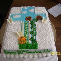 Cross/garden they asked for a combination of a cross, gardening and butterflies..this is what i came up with!