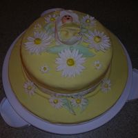 Gumpast/fondant Class- Bassinet Cake This is my final cake for my Wilton Gumpaste Fondant class. The instructions tell you to make a "hood" for the bassinet but I...
