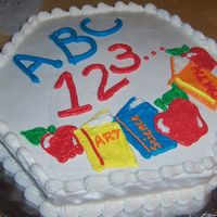 School A cake I did for a teacher's retirement