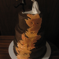 Autumn Wedding Cake This lady booked a cake with me when I first started doing cakes (almost 2 years ago) and she's finally getting married Friday. She...