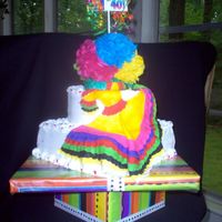 Fiesta Time 40Th Wow it's been so long since I've shared a cake here!! Prob cuz I'mnot doing as many cakes these days....This was a Fiesta/...