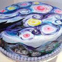 Van Gogh Starry Night A client asked me to create an interpretation of Van Goghs Starry Night on a cake for her daughters baby shower. She asked me to...