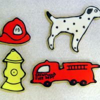 Firefighter Cookies Here is a sampling of cookies I made to thank our local fire department for coming to our son's third birthday party. They loved them...