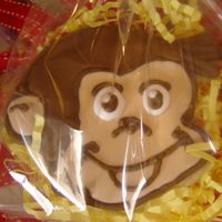 Curious George Cookie This was a favor for a Curious George party. My husband made the cookie cutter for me.