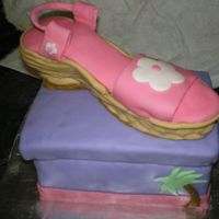 The Princess Wears Espadrilles My third fondant cake...my first try at sculpting. No one told me about freezing the cake before attempting to carve on it too, so I had...