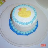 Ducky Cake This is just a simple smash cake made for my daughter's first birthday.