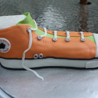 Converse Cake white cake buttercream and fondant