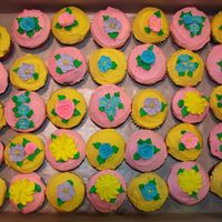 Cupcakes Flowered cupcakes