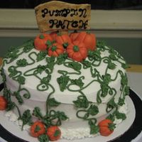 Pumpkin Patch Made this for the DD's school cake walk. Got inspiration from here. :) It was a HUGE hit. (I did have to remove the sign--forgot the &...