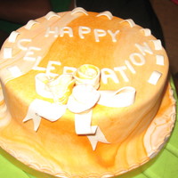 Glorious Chapel Birthday glorious chapel birthday celebration for January. fondant icing and fondant ribbon insertion and flowers