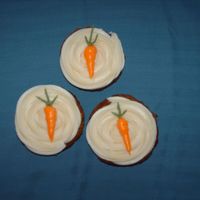 Carrot Cupcakes Simple carrot cupcakes made for Easter. Used recipe on allrecipes.com for Carrot Cake III. Simple, moist delicious cake with cream cheese...