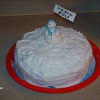 Snow Storm At The North Pole this is a coconut cake with coconut snow, Filled and frosted with whipped cream cheese frosting, Very delicious frosting but very hard to...