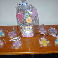 Easter Cookie Bouquet I made this cookie bouquet to donate to my mom's bingo group as a door prize. The individual crosses were for some of the ladies there...