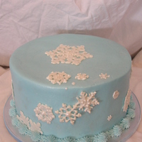 Sparkly Snowflakes WASC, Champagne BC, RI snowflakes, and pearl dust.