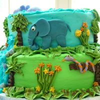 The Zoo Wild Elephant and Snake view