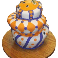 My First Topsy Turvy This is a cake I made for a bridal shower. My first time doing a topsy turvy so I don't think it came out to bad. The colors were...