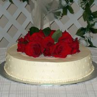 Keywedding This cake was the wedding cake for one of our Elementary teachers. She and her fiance are both widowers, and didn't want anything...