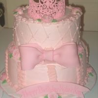 Princess 1St Birthday Cake Thank you so much, kiddiekakes, for allowing me to use your cake as inspiration for this cake. The mom of the little girl absolutely LOVED...